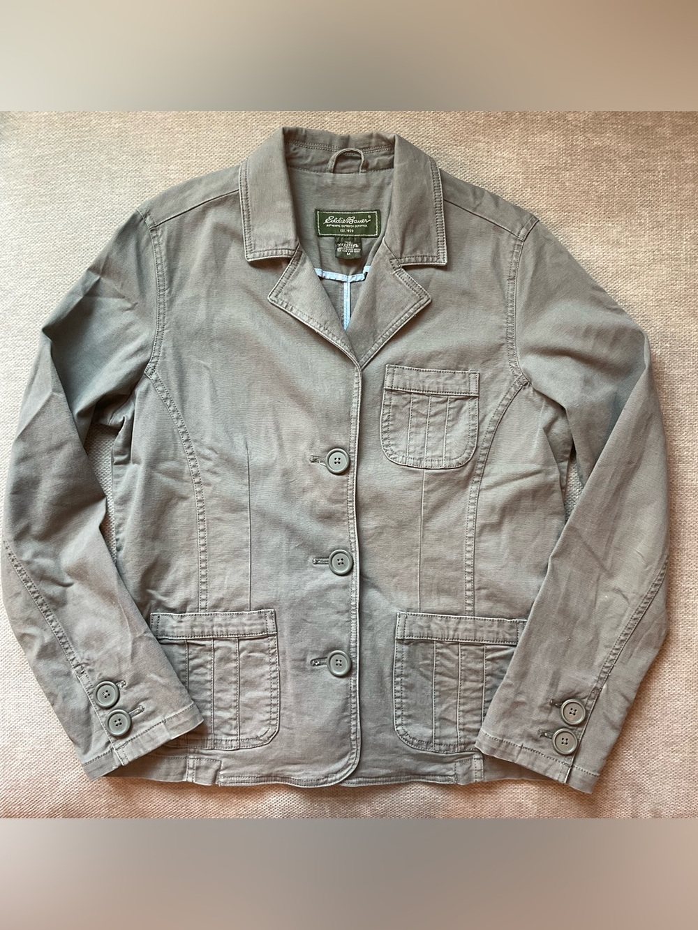 Eddie Bauer Legend Wash Women's Button-Front Cotton Utility Jacket